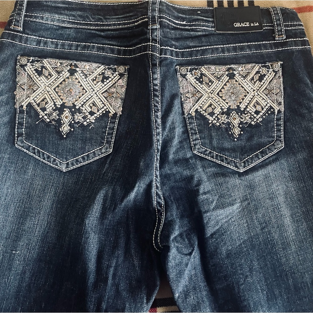 Grace in LA skinny jeans like new size 34 long